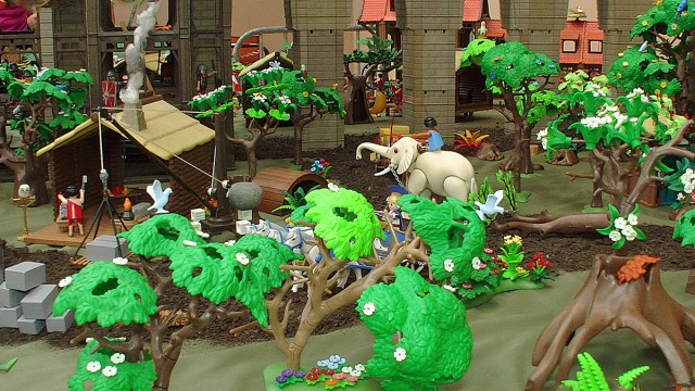 14.07.2018. Des dioramas de qualité à l'exposition Playmobil de Plourin