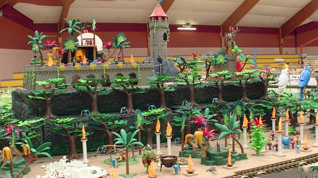 14.07.2018. Des dioramas de qualité à l'exposition Playmobil de Plourin