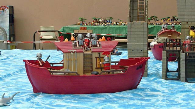 14.07.2018. Des dioramas de qualité à l'exposition Playmobil de Plourin