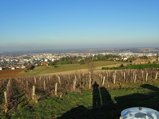 12/15. Villefranche-sur-Saône vue de Buisance.