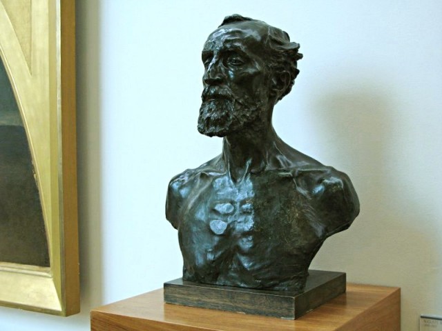 63/71. Roubaix. La Piscine. Buste de Dalou. Auguste Rodin, bronze, 1883. Dim 26.04.2009 - 17:44.