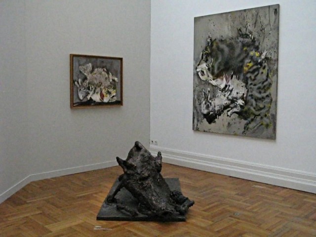 25/62. Expo Rebeyrolle. Une sculpture et deux tableaux. Lun 27.04.2009 - 10:56.