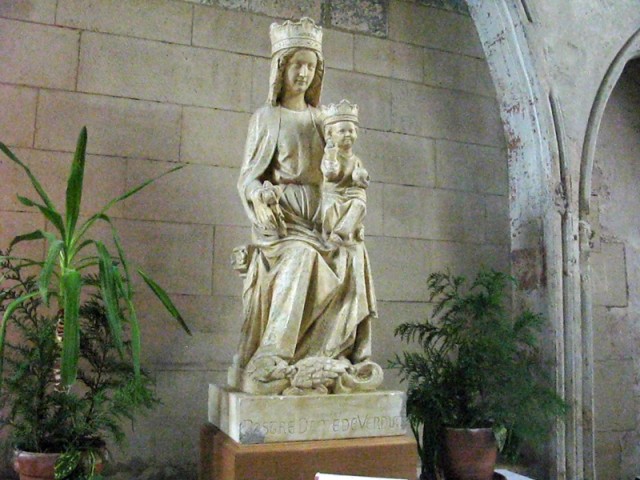 17/36. Verdun. Cathédrale Notre-Dame. La statue de Notre-Dame. Mer 29.04.2009 - 17:57.