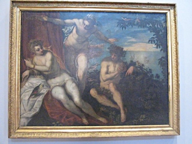 14/58. Strasbourg. Musée des Beaux-Arts. Bacchus, Ariane et Vénus, par Domenico Tintoret (1562-1637). 2/5.2009. 12:10.
