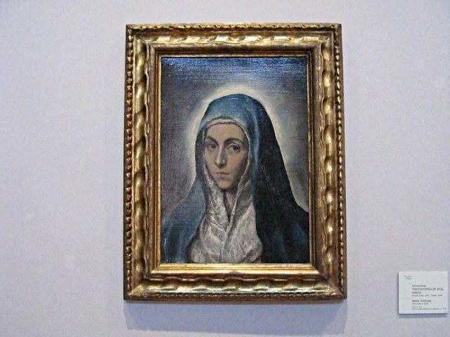 15/58. Strasbourg. Musée des Beaux-Arts. Mater Dolorosa, par El Greco (entre 1590 et 1600). 2/5.2009. 12:12.