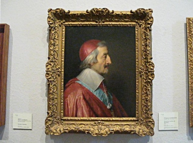 21/58. Strasbourg.Portrait du cardinal de Richelieu, par Philippe de Champaigne (1642). 2/5.2009. 12:49.