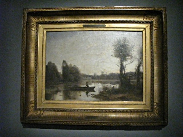 24/58. Strasbourg. Musée des Beaux-Arts. L'Etang de Ville d'Avray, par Jean-Baptiste Camille Corot (vers 1860). 2/5/2009. 13:01.