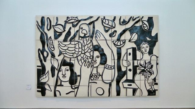 15/36. Biot. Musée Fernand Léger. Les femmes au perroquet, 1952.