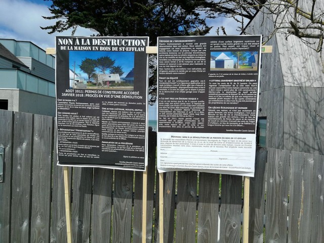 24.04.2018. Plestin-Les-Grèves : la maison en bois de Saint-Efflam menacée de démolition