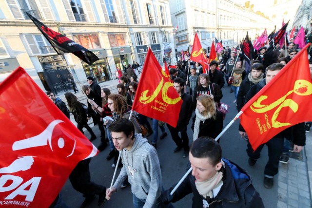 06.03.2014. Orléans : manifestation contre la venue de Marine Le Pen
