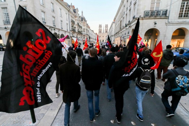 06.03.2014. Orléans : manifestation contre la venue de Marine Le Pen