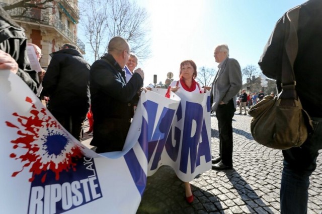 09.03.2014. Paris : manifestation contre l’immigration et l’islamisation