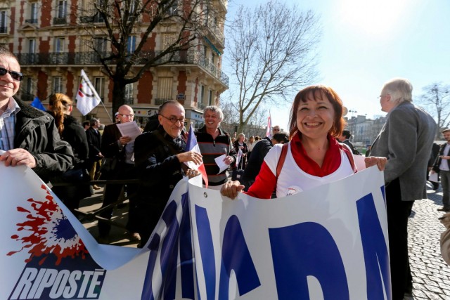 09.03.2014. Paris : manifestation contre l’immigration et l’islamisation