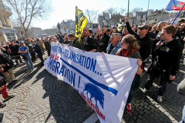 09.03.2014. Paris : manifestation contre l’immigration et l’islamisation