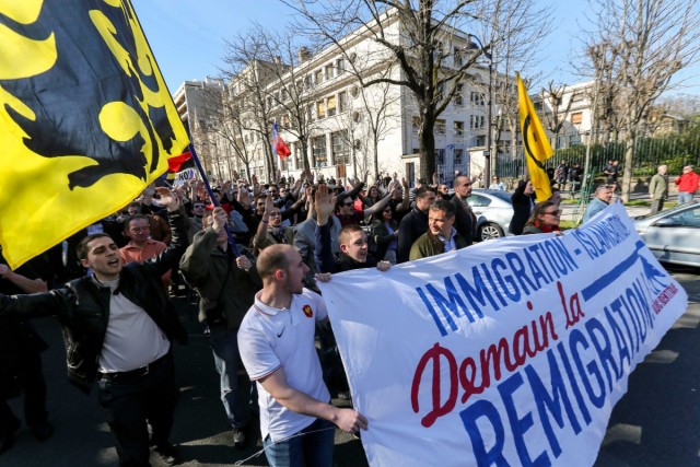 09.03.2014. Paris : manifestation contre l’immigration et l’islamisation