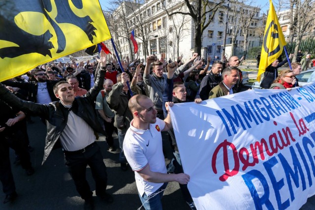 09.03.2014. Paris : manifestation contre l’immigration et l’islamisation