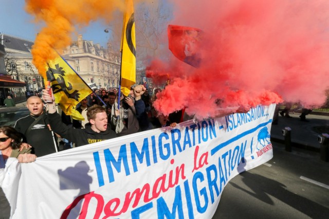 09.03.2014. Paris : manifestation contre l’immigration et l’islamisation