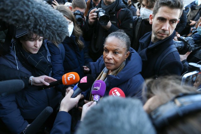 04/10. Christiane Taubira, candidate à l'élection présidentielle. © Michel Stoupak. Jeu 24.02.2002, 12h16m41.