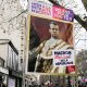 12/12. Pancarte avec un jeu de mots "Macron, méprisant de la République. © Michel Stoupak. Sam 11.02.2023, 13h43m34.