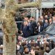 1/6. 12h40m10. Sam 22.02.2014. Francois Hollande quitte le Salon de l’agriculture. © Michel Stoupak.