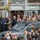5/6. 12h40m06. Sam 22.02.2014. Francois Hollande quitte le Salon de l’agriculture. © Michel Stoupak.