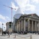 1/6. 14h23m50. Dim 20.04.2014. Paris : une restauration historique du Panthéon. © Michel Stoupak.