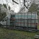 5/29. Le portail fixé au fourgon. Ven 16.03.2018, 17 h 13.