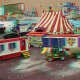 7/51. Sam 14.07.2018, 15 h 36. Expo Playmobil. Diorama des cirques. © Jeff Saby.