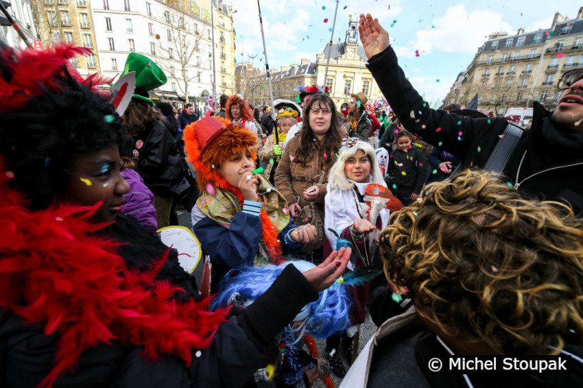 1/42. 14h18m52. Dim 02.03.2014. Défilé du Carnaval dans les rues de Paris. © Michel Stoupak. 1/42. 14h18m52. Dim 02.03.2014. Défilé du Carnaval dans les rues de Paris. © Michel Stoupak.