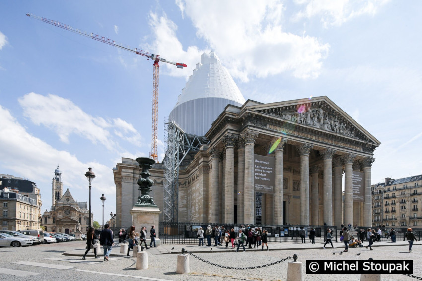 1/6. 14h23m50. Dim 20.04.2014. Paris : une restauration historique du Panthéon. © Michel Stoupak. 1/6. 14h23m50. Dim 20.04.2014. Paris : une restauration historique du Panthéon. © Michel Stoupak.
